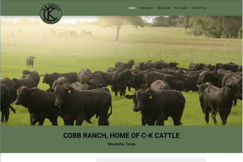 Cobb Ranch, Home of C-K Cattle by A&B Gunite