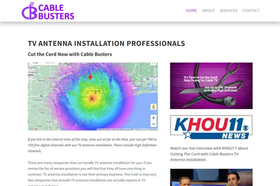Cable Busters TV Antenna Installation by C3S Inc.